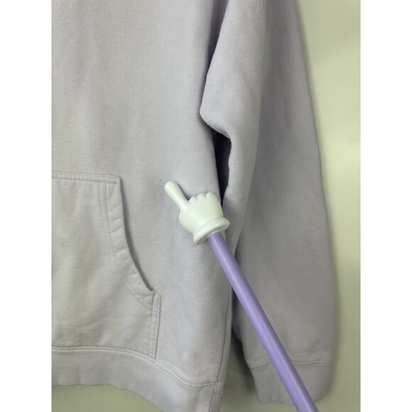 Glossier Limited Edition Lavender Hoodie Embroidered Pullover Sweatshirt Medium - Picture 15 of 16